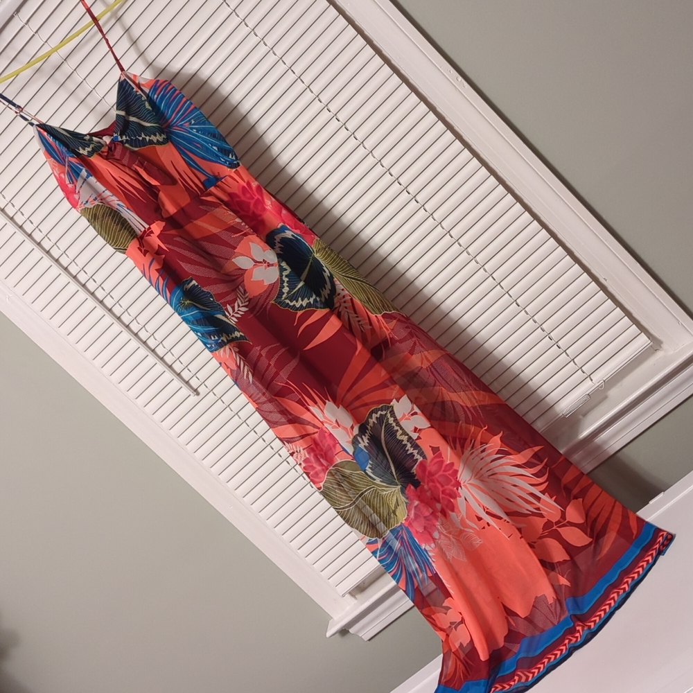 Express long chiffon dress